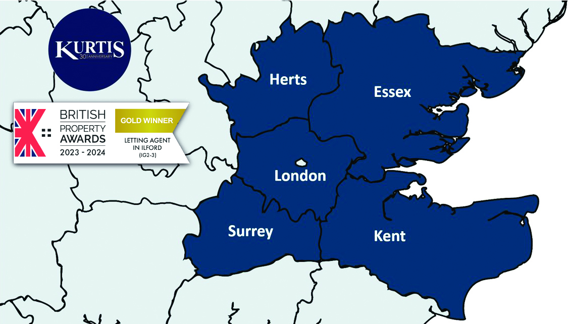 Rent Guarantee Scheme Kurtis Property areas covered London, Essex, Kent, Surrey and Hertfordshire