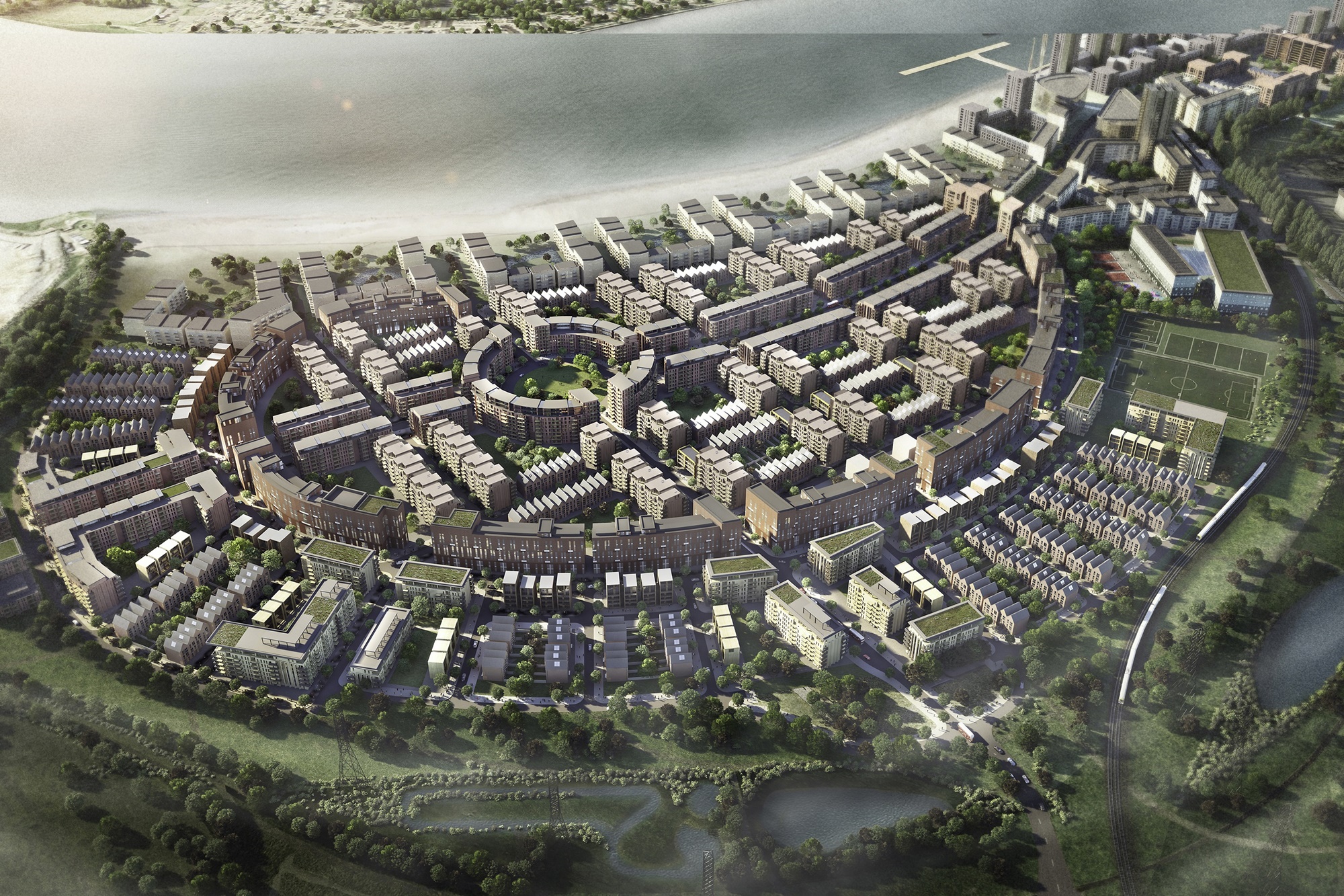 Barking Riverside CGI image Kurtis Property